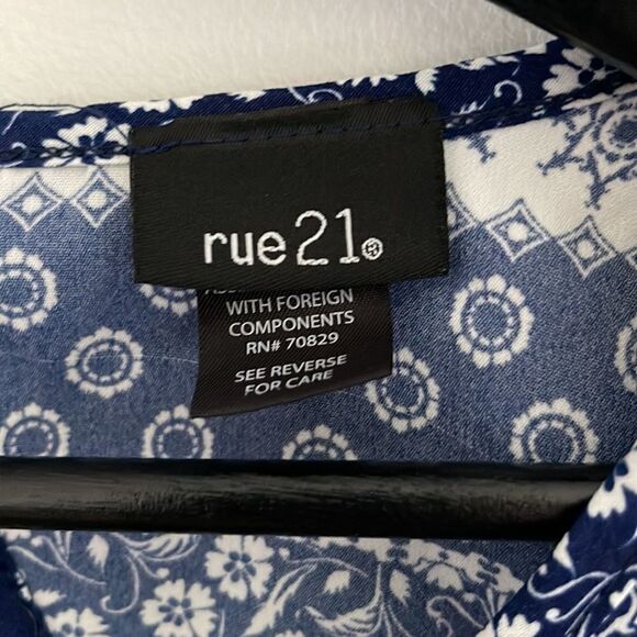 Rue 21 Mini Dress. Blue and White. XS‎ - Picture 6 of 7